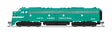 EMD E8A - Standard DC - Stealth -- New York Central #4053 (Century Green, white)