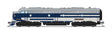 EMD E8A - Sound and DCC - Paragon4(TM) -- Wabash #1004 (blue, gray, white)