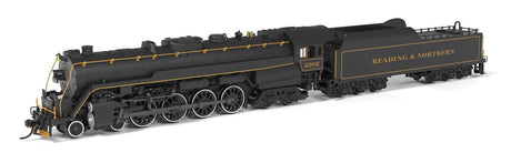RDG Class T-1 4-8-4 - Sound and DCC - Paragon4(TM) -- Reading & Northern #2102 (Modern Appearance, black, yellow)