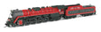 RDG Class T-1 4-8-4 - Sound and DCC - Paragon4(TM) -- Christmas #1225 (Fantasy Holiday Scheme, red, black)
