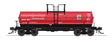 6000-Gallon Chlorine Tank Car 2-Pack - Ready to Run -- Columbia Southern SACX #655, 656 (red, black, white, PPG Logo)