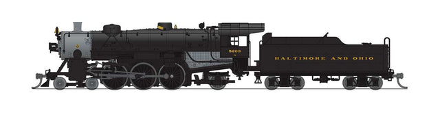 USRA 4-6-2 Light Pacific - Sound and DCC - Paragon4(TM) -- Baltimore & Ohio #5200 (black, graphite)