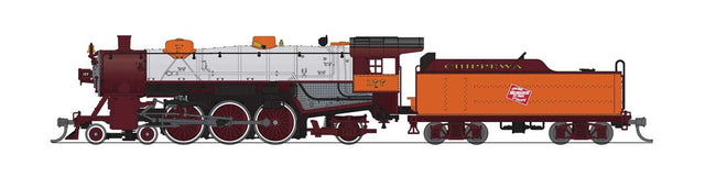 USRA 4-6-2 Light Pacific - Sound and DCC - Paragon4(TM) -- Milwaukee Road #177 (Chippewa, gray, orange, maroon)