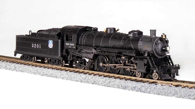USRA 4-6-2 Light Pacific - Sound and DCC - Paragon4(TM) -- Union Pacific #3200 (black, graphite, Overland Logo on Tender)