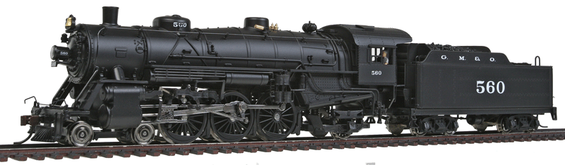 Powerhouse Series Steam USRA Light Pacific 4-6-2 - Powered w/Sound -- Gulf, Mobile & Ohio #560