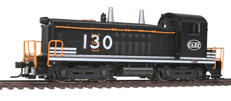 Paragon 2 Diesel EMD SW7 - Sound & DCC Equipped -- Chicago & Eastern Illinois #130 (black, white Stripes)