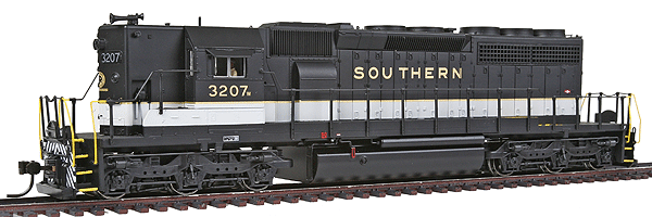 Diesel EMD SD40-2 High Hood, DC, No Sound -- Southern #3207 (Tuxedo Paint Scheme)