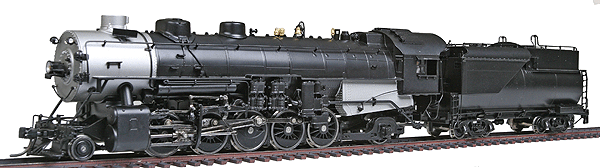 Steam TTT-6 2-10-2 w/Tender, Powered w/Sound/DC/DCC (Brass Hybrid) -- Undecorated