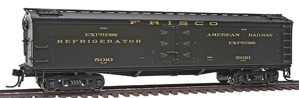 Paragon(TM) Series General American (GACX) 53'6" Wood Express Reefer -- St. Louis-San Fransisco #5010 (Pullman Green)
