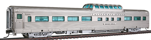 California Zephyr Vista Dome Car w/Conductor's Window -- Chicago, Burlington & Quincy #4720 "Silver Rifle"