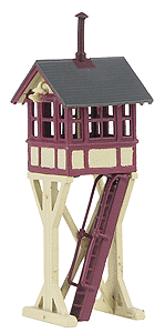 Switch Tower (Assembled Brass Model) -- Maroon