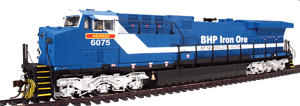 Paragon (TM) Series Diesel GE AC6000CW Powered w/Quantum (TM) Sound -- BHP Iron Ore #6075 w/Low Ditch Light