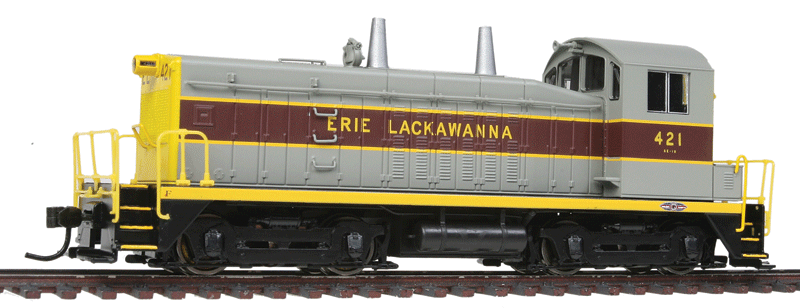 EMD NW2 w/Sound & DCC - Paragon2(TM) -- Erie Lackawanna #421 (gray, maroon, yellow)