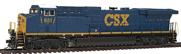 GE AC6000CW w/Sound & DCC - Paragon2(TM) -- CSX #651 (Dark Furniture Paint Scheme) High Ditch Light