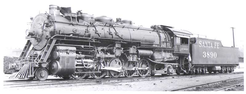 Baldwin 3800 Class Modernized 2-10-2 - Sound & DCC - Paragon2(TM) -- Santa Fe #3888 (Modernized Version)
