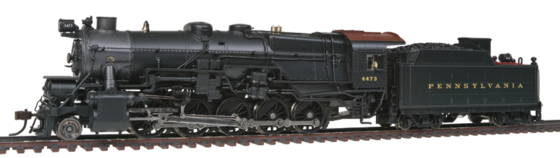 Pennsylvania I1sa 2-10-0 w/90F82 Short Tender - Sound & DCC - Paragon2(TM) -- Pennsylvania Railroad #4473 (black, graphite)
