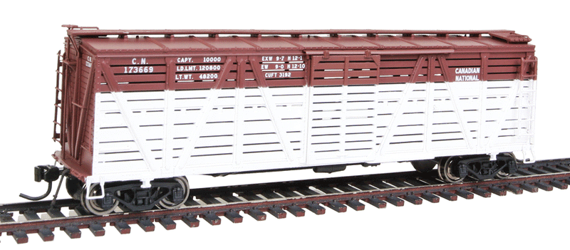 PRR K7 Stock Car No Sound - Paragon2(TM) -- Canadian National (Boxcar Red, white)-1