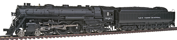 New York Central J1d Hudson 4-6-4 w/PT-4 Tender, Sound & DCC -- New York Central #5291 (Block Lettering)