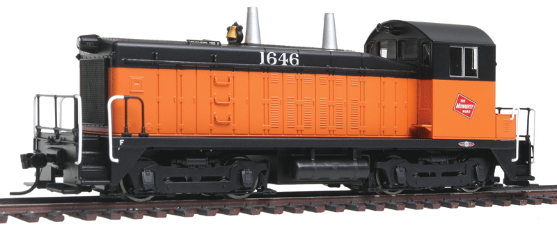 EMD SW7 w/Sound & DCC - Paragon2(TM) -- Milwaukee Road #1646 (orange, black, TMR Logo on Cab)
