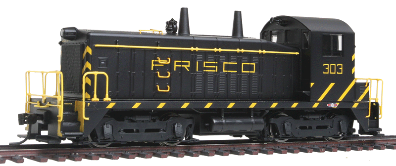 EMD SW7 w/Sound & DCC - Paragon2(TM) -- St. Louis-San Francisco #304 (black, yellow, Frisco on Hood)