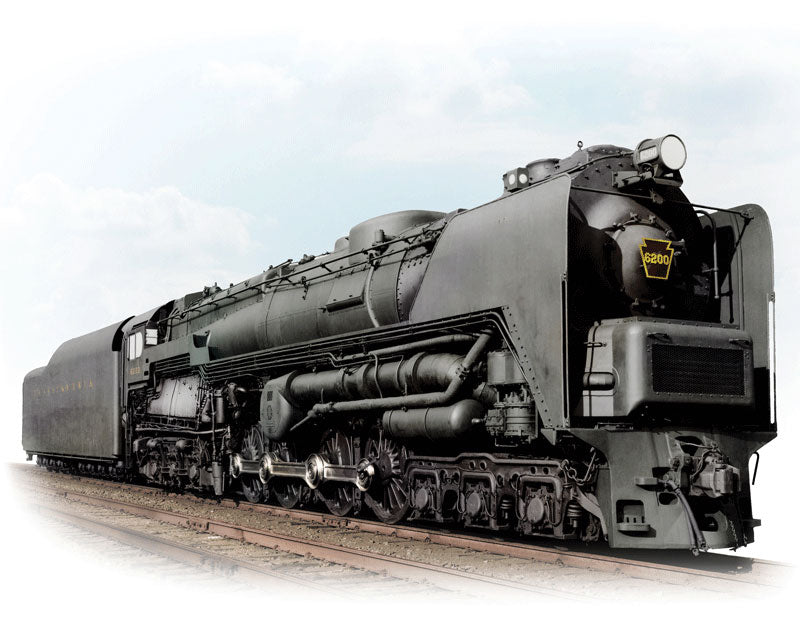 Class S2 6-8-6 Turbine w/Sound, DCC & Smoke - Brass Hybrid Paragon3(TM) -- Pennsylvania Railroad #6200 (Large Smoke Deflectors, black)