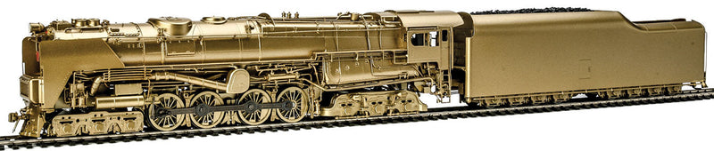 Class S2 6-8-6 Turbine w/Sound, DCC & Smoke - Brass Hybrid Paragon3(TM) -- With Large Smoke Deflectors (Varnished Brass)