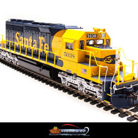 EMD SD40-2 w/Sound & DCC - Paragon2 -- Santa Fe #5044 (Warbonnet, yellow, blue)