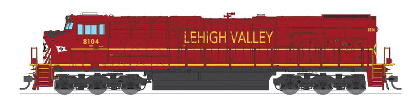 GE ES44AC NS Version w/Sound, DCC & Smoke - Paragon3(TM) -- Norfolk Southern #8104 (Lehigh Valley Heritage, maroon, yellow, white)
