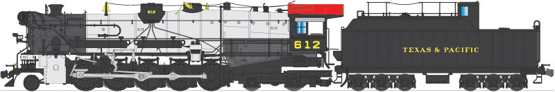 Class I-1a 2-10-4 Texas w/Sound, DCC & Smoke - Brass Hybrid Paragon3(TM) -- Texas & Pacific #620 (As Delivered/Service, black, gray, Boxcar Red, yellow)