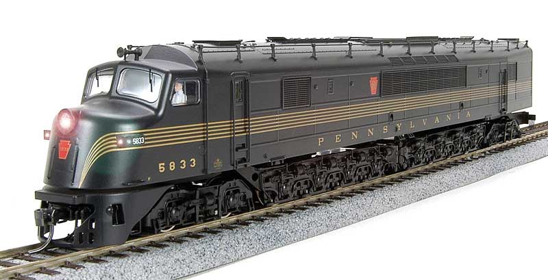 Baldwin Centipede w/Sound & DCC - Paragon2(TM) -- Pennsylvania Railroad #5820 (5 Stripe, Brunswick Green, gold, Antenna)
