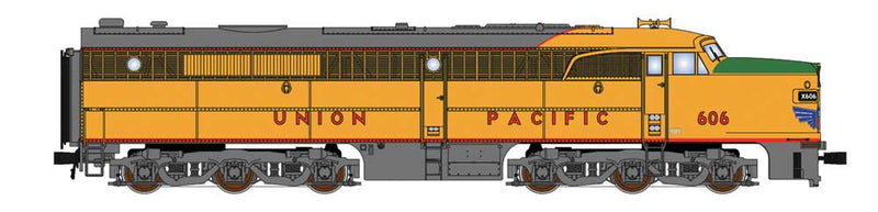 Alco PA1 Powered A-Unpowered B Set w/Sound & DCC - Paragon2(TM) -- Union Pacific #606, 606B (Armour Yellow, gray, red)