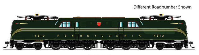 GG1 Electric w/Sound & DCC - Paragon3 -- Pennsylvania Railroad #4840 (Brunswick Green, 5-Stripe,, brown Roof, Futura)