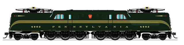 GG1 Electric w/Sound & DCC - Paragon3 -- Pennsylvania Railroad #4802 (Brunswick Green, 5-Stripe, Roman Lettering)