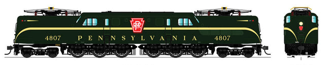 GG1 Electric w/Sound & DCC - Paragon3 -- Pennsylvania Railroad #4807 (Brunswick Green, Broad Stripe, Buff Roman)