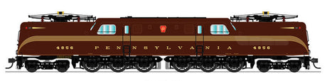 GG1 Electric w/Sound & DCC - Paragon3 -- Pennsylvania Railroad #4856 (Tuscan, 5-Stripe, Buff Roman Lettering)