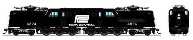 GG1 Electric w/Sound & DCC - Paragon3 -- Penn Central #4824 (black, white Logo)
