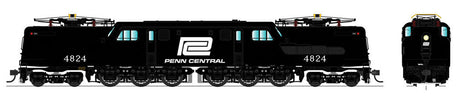 GG1 Electric w/Sound & DCC - Paragon3 -- Penn Central #4825 (black, white Logo)
