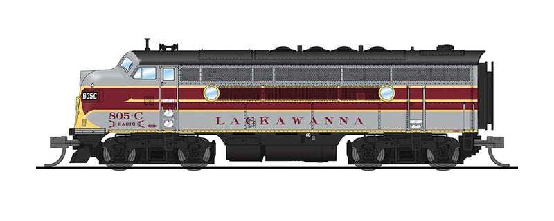EMD F3A Phase IIa with Sound and DCC - Paragon3 -- Delaware, Lackawanna & & Western 805C (gray, maroon0