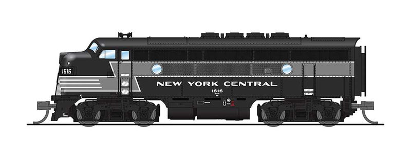 EMD F3A - Unpowered F3B Phase IIa with Sound and DCC - Paragon3 -- New York Central 1616, 2406 (Lightning Stripe 2-Tone Gray)