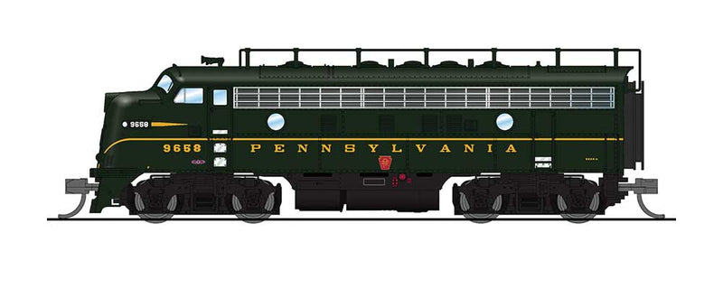 EMD F7A Phase I with Sound and DCC - Paragon3 -- Pennsylvania Railroad 9658A (Brunswick Green, Single Stripe)