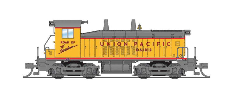 EMD SW7 - Sound and DCC - Paragon4(TM) -- Union Pacific #1812 (Armour Yellow, gray, red; Gray Trucks)