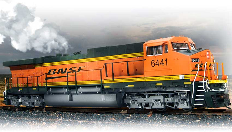 GE AC6000 w/Sound, DCC & Smoke - Paragon2(TM) -- BNSF Railway #6438 (orange, black, yellow, Wedge Logo)
