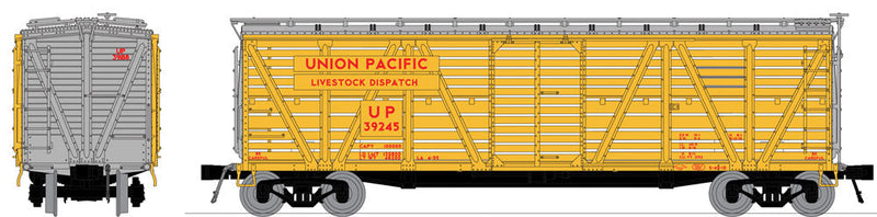 PRR K7 Stock Car Mule Sounds - Ready to Run -- Union Pacific (Armour Yellow, silver, red)