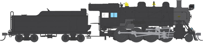 2-8-0 Consolidation w/Sound, DCC & Smoke - Paragon3(TM) -- Painted, Unlettered (black, graphite)