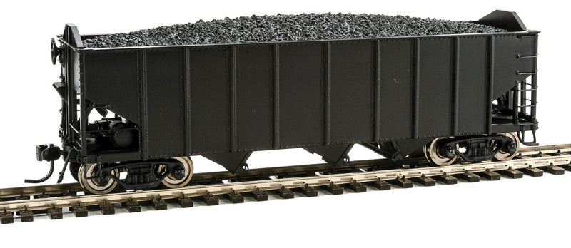 3-Bay Hopper w/Load 6-Pack - Ready to Run -- Painted, Unlettered (black)