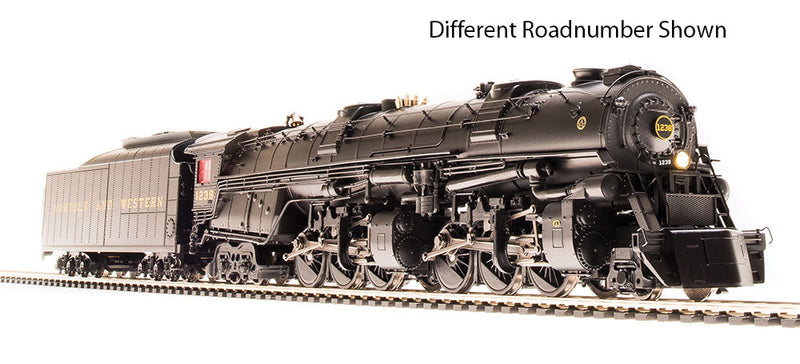 Class A 2-6-6-4 22i Tender & Roller Bearing Rods w/Sound & DCC - Paragon3 -- Norfolk & Western #1242 (black)