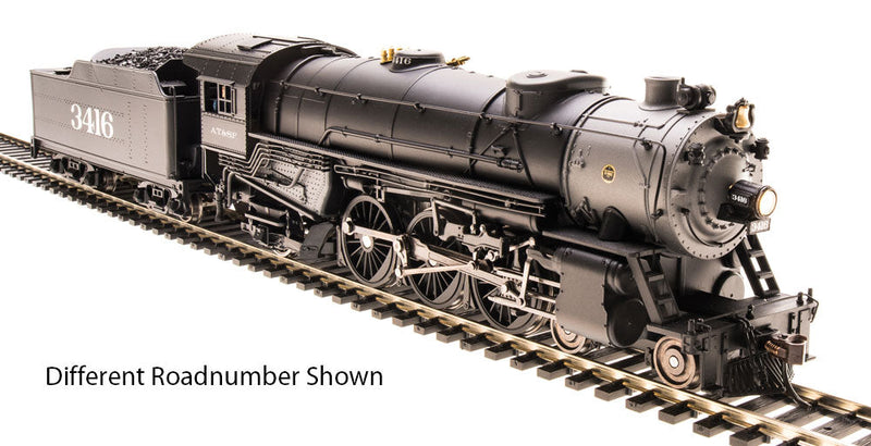 USRA 4-6-2 Heavy Pacific w/Sound & DCC - Paragon3 -- Santa Fe #3415 (black, graphite)
