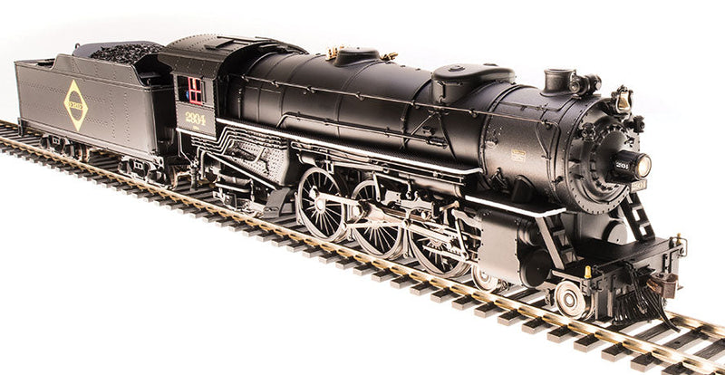 USRA 4-6-2 Heavy Pacific w/Sound & DCC - Paragon3 -- Erie #2934 (black, graphite, yellow Diamond Logo)