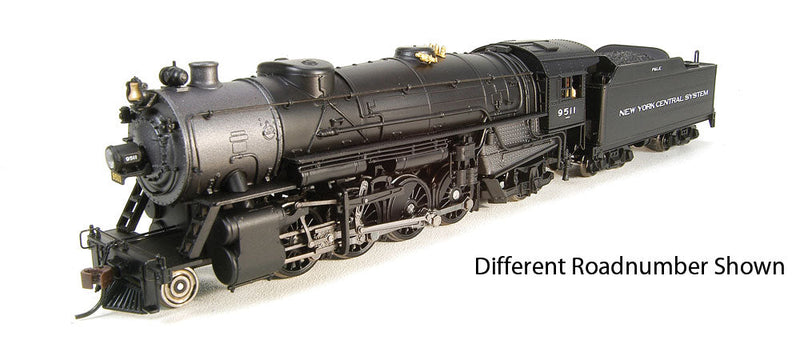 USRA 2-8-2 Heavy Mikado w/Sound & DCC - Paragon3 -- New York Central P&LE #9505 (black, white, System Lettering)
