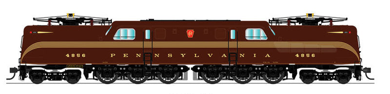 GG1 Electric w/Sound & DCC - Paragon3 -- Pennsylvania Railroad #4856 (Tuscan, 5-Stripe, Buff Roman Lettering)